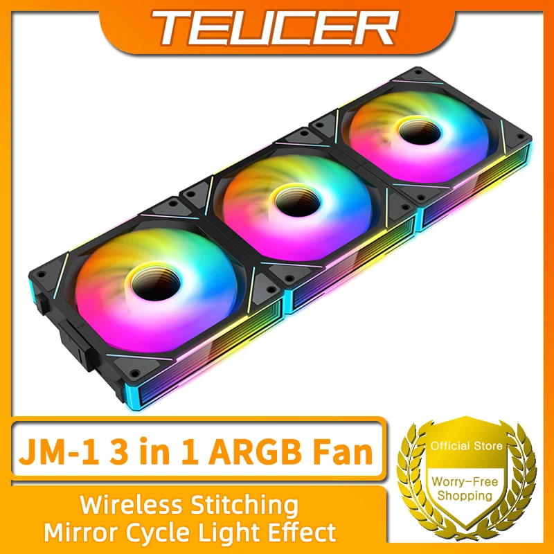 مروحة TEUCER JM-1 مع إضاءة ARGB