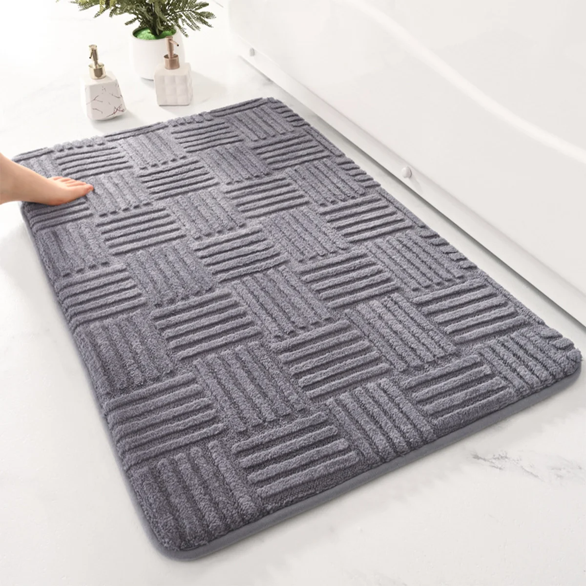 Thick Cotton Velvet Non-Slip Floor Mat