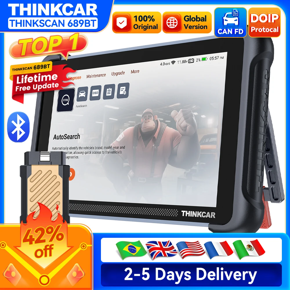 جهاز THINKCAR THINKSCAN 689BT للتشخيص OBD2