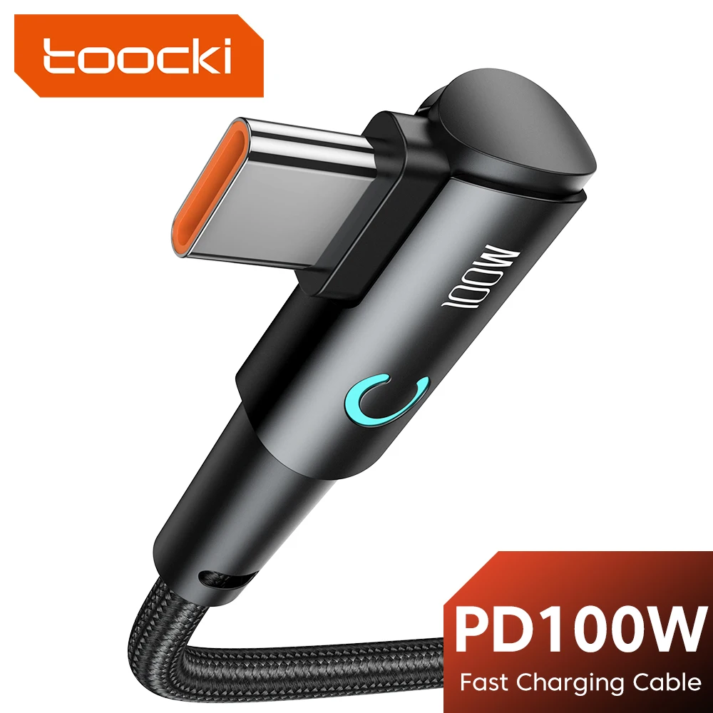 Toocki 90 Degree Elbow USB C Cable