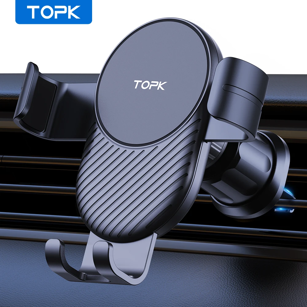 حامل هاتف السيارة TOPK مع مستشعر جاذبية