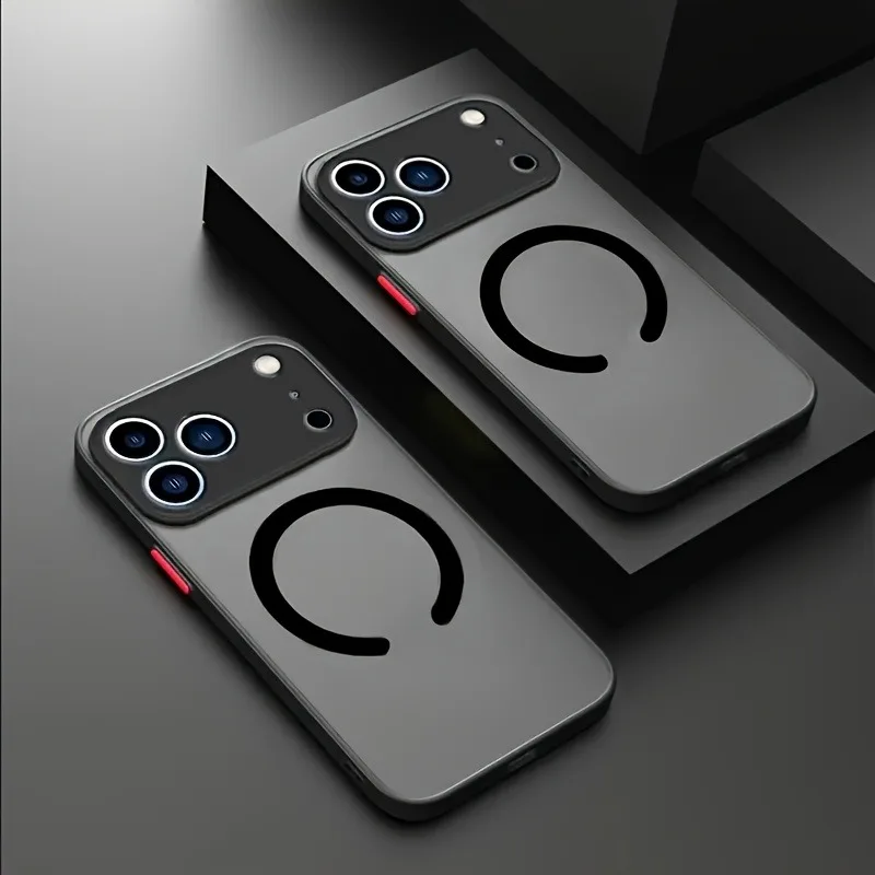 Translucent Magnetic Armor Phone Case