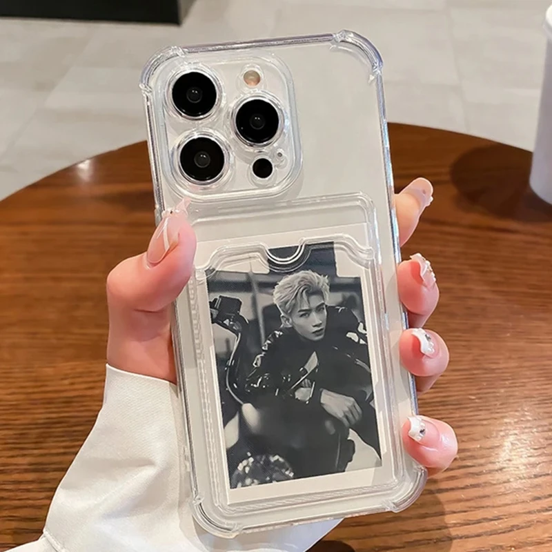 iPhone Clear Wallet Phone Case