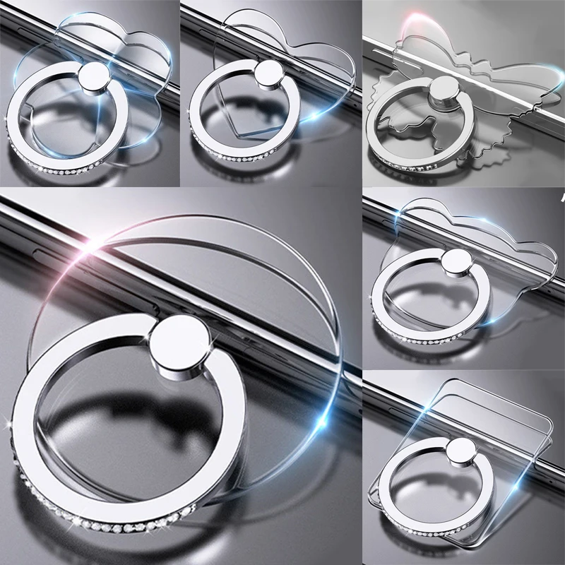 Transparent 360° Cell Phone Ring Stand