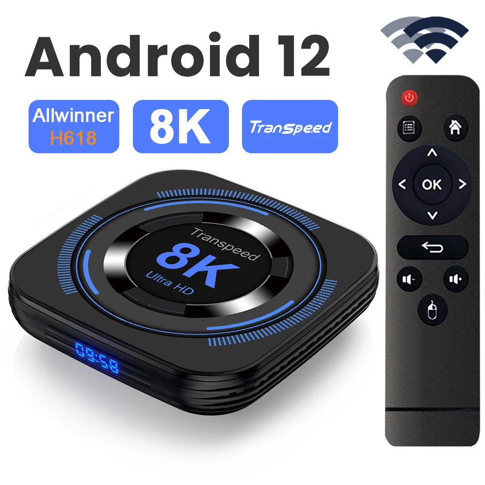 جهاز Transpeed أندرويد 12 TV BOX