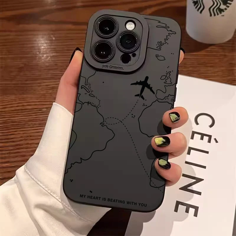 Airplane Route Phone Case for iPhone