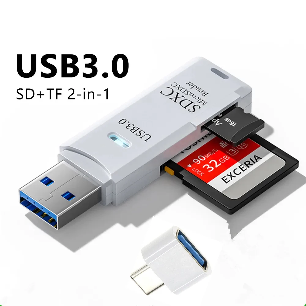 قارئ بطاقات USB 3.0 متعدد الوظائف