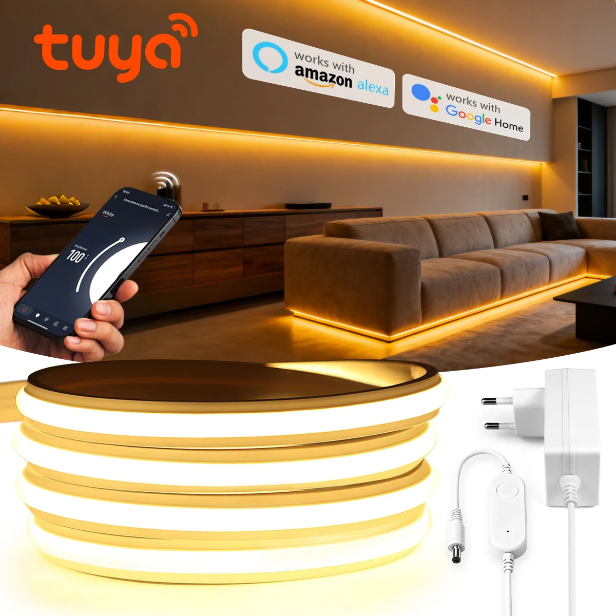 شريط ضوء النيون الذكي Tuya