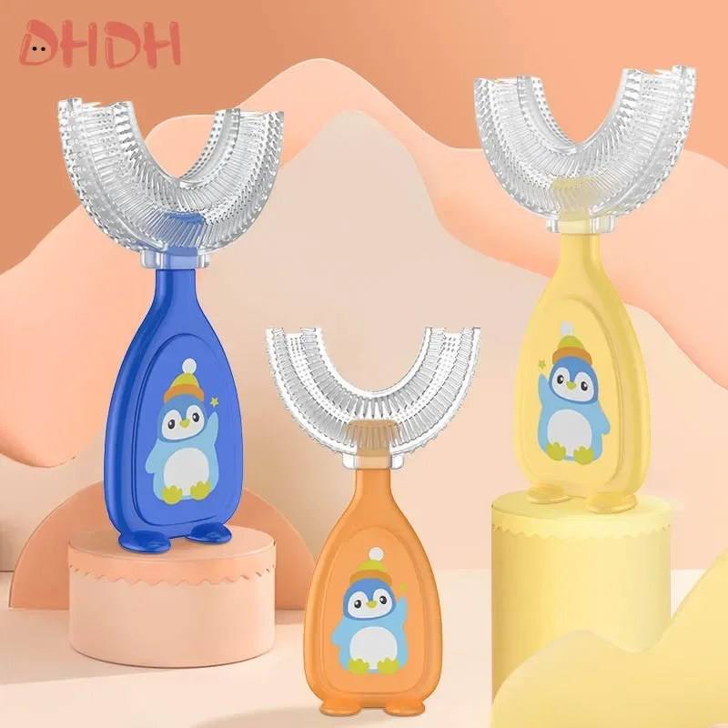 فرشاة أسنان أطفال على شكل حرف U
