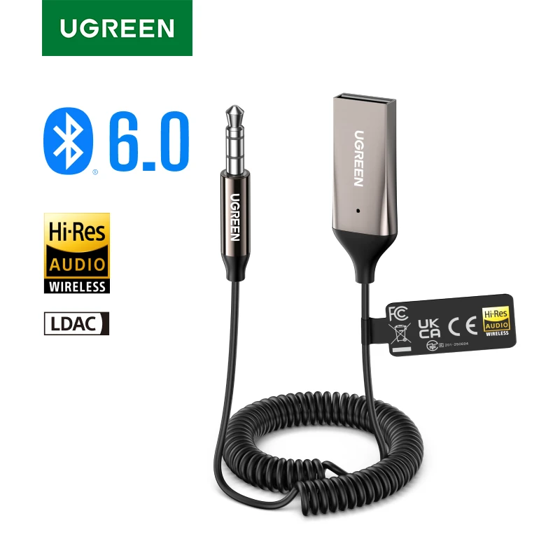 محول UGREEN بلوتوث 6.0 للاستقبال الصوتي