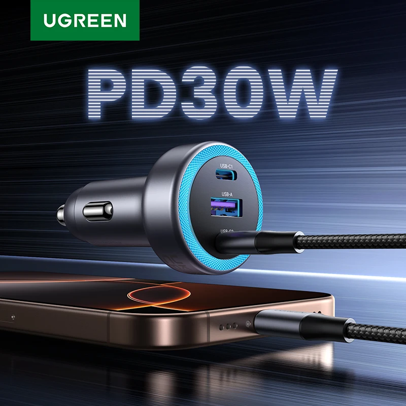 شاحن سيارة UGREEN سريع 30 واط