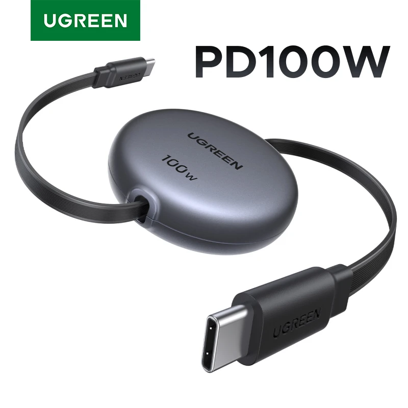 UGREEN Retractable 100W USB C Charging Cable