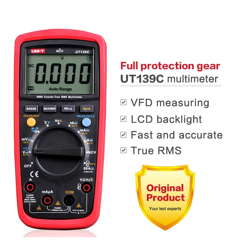 UNI-T UT139C Digital Multimeter with NCV