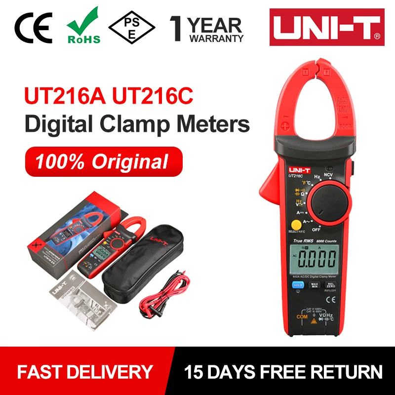 UNI-T UT216C 600A Digital Clamp Meter