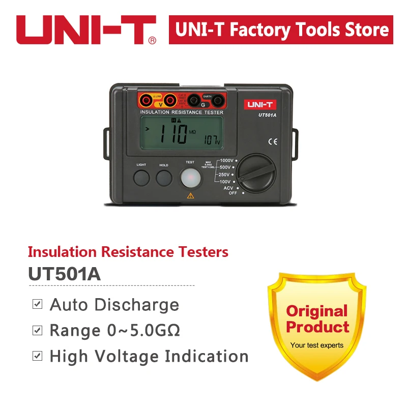 Digital Insulation Resistance Tester UNI-T UT501A