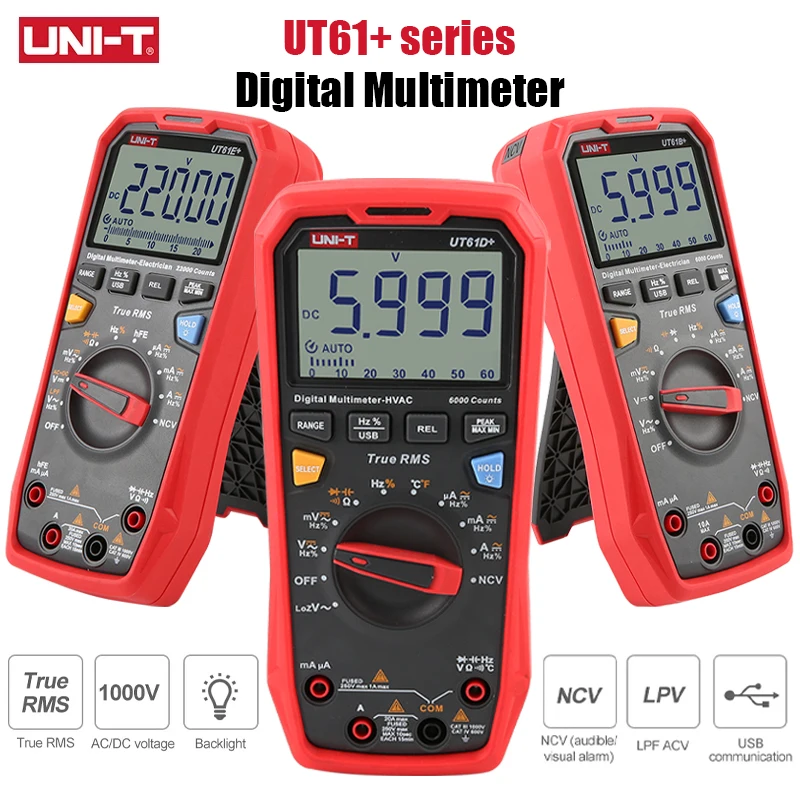 مقياس رقمي متعدد UT61E Plus