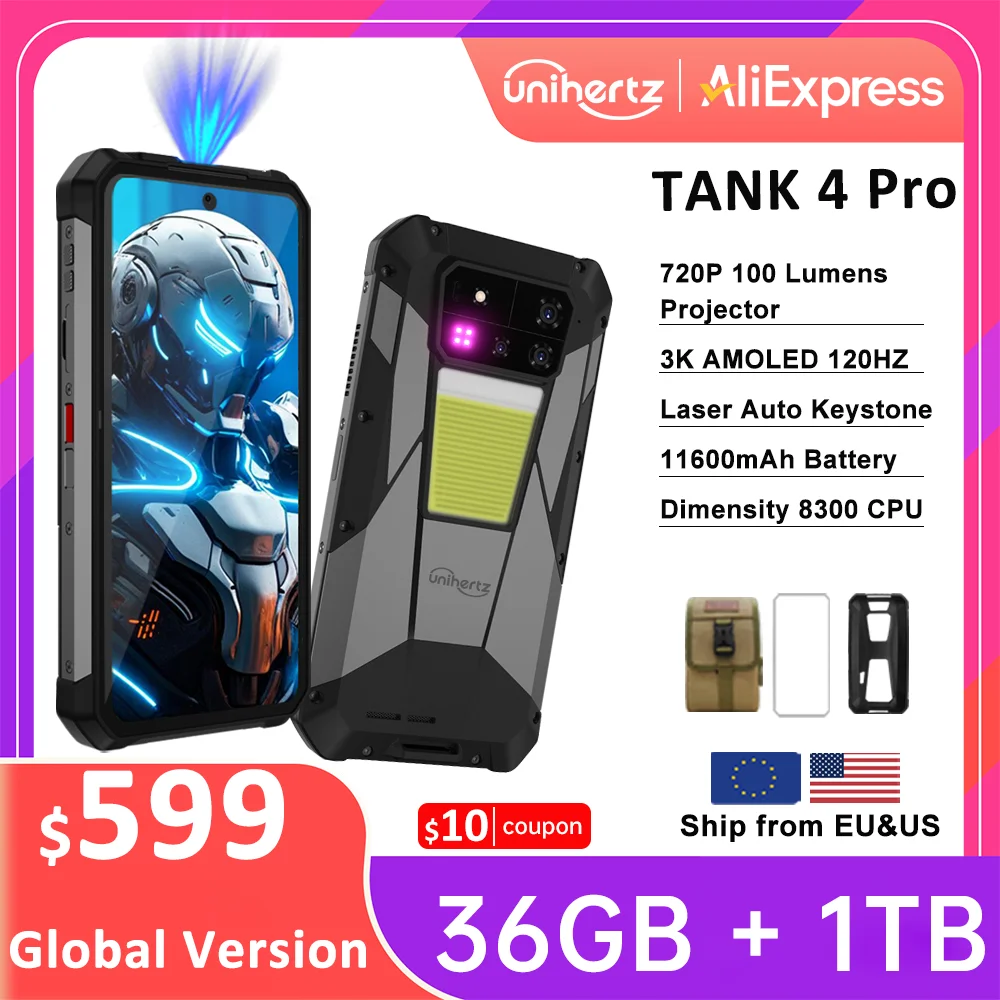 هاتف Unihertz 8849 Tank 4 Pro 5G