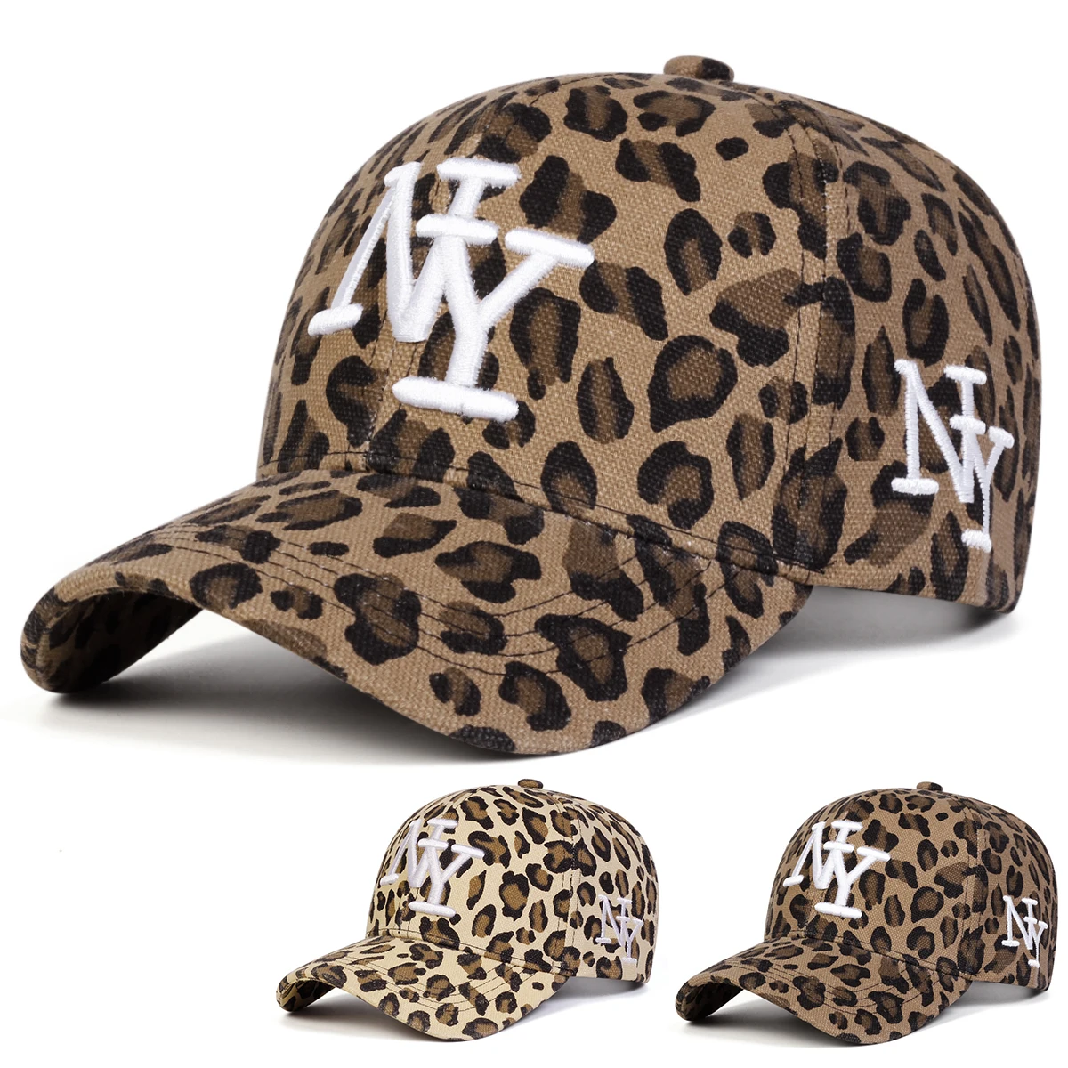 Unisex Leopard Print Baseball Cap