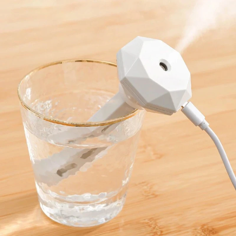 مرطب هواء USB محمول مع مصباح LED