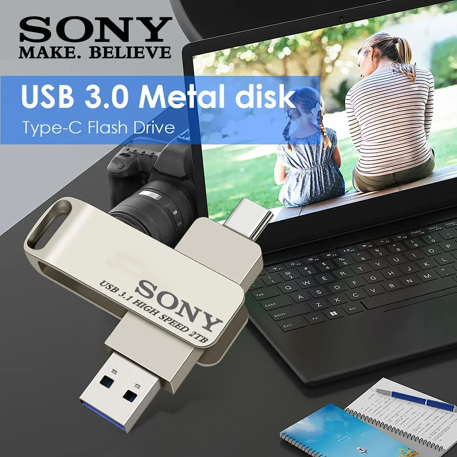 فلاش درايف USB عالي السرعة من سوني