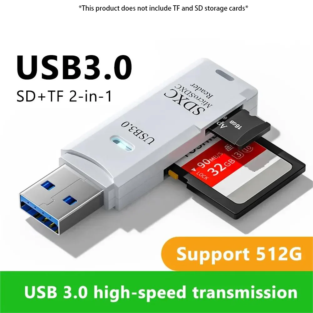 قارئ بطاقات USB 3.0 متعدد الوظائف