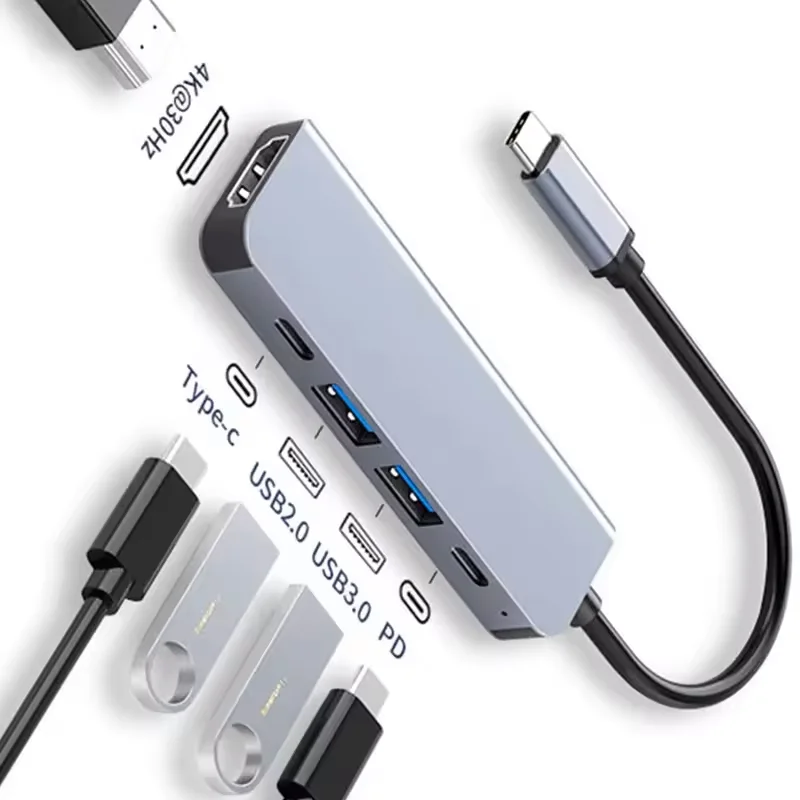 محور USB C إلى 4K HDMI