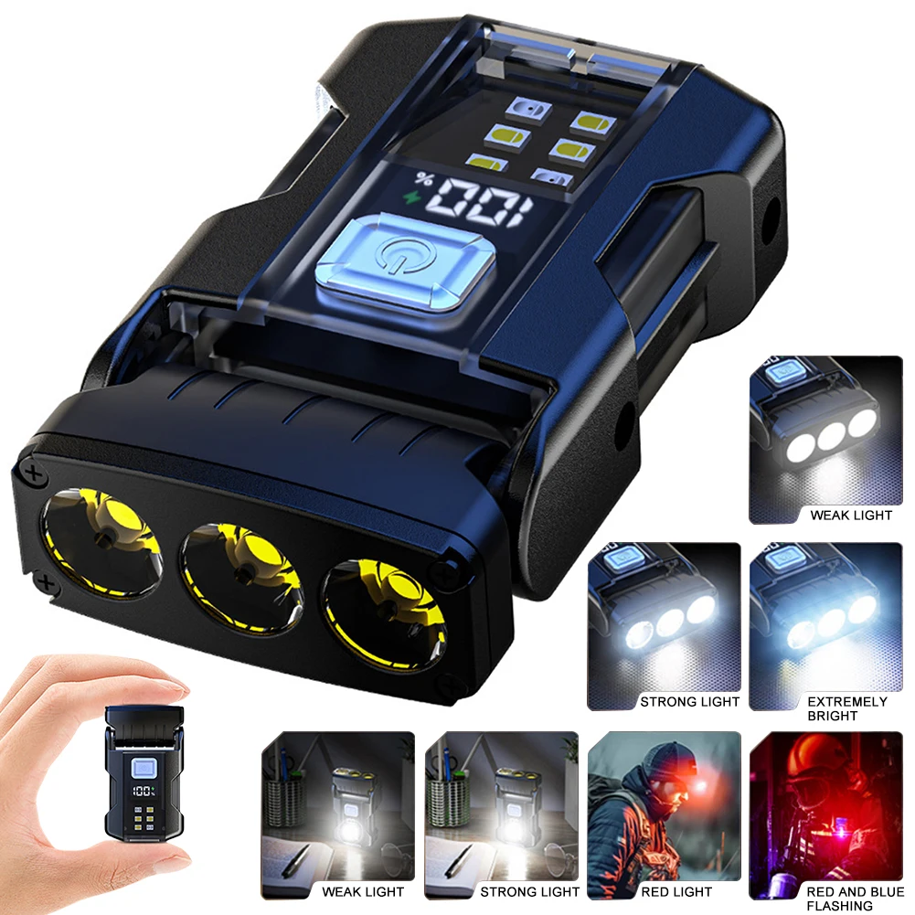 مصباح يدوي LED قابل للتعديل بشحن USB