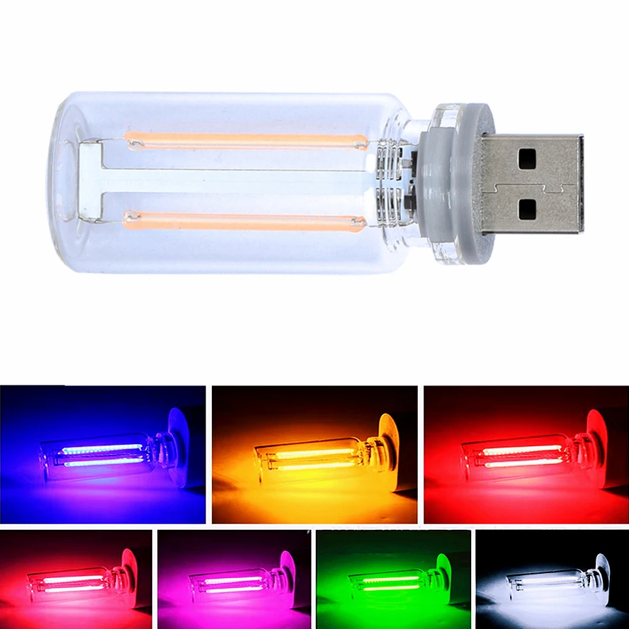مصباح LED خيوط الزجاج بتصميم رجعي