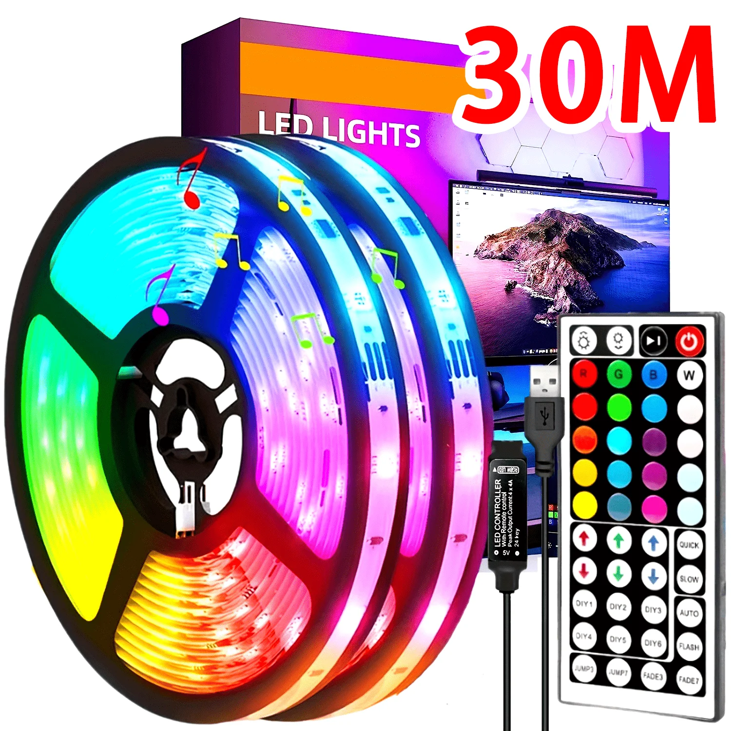 APP Controlled RGB USB LED Strip Light