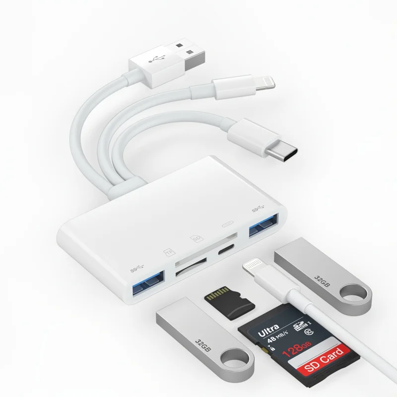 محول USB OTG 5 في 1 عملي