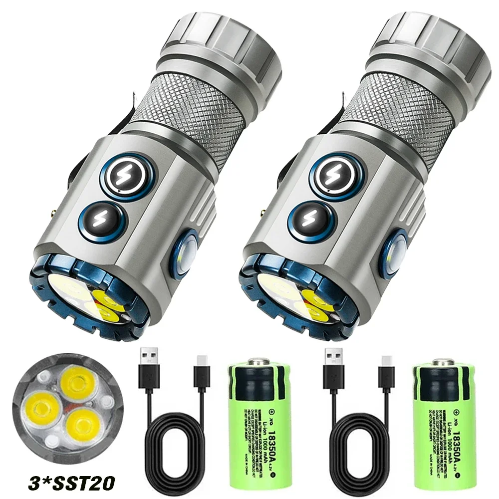 مصباح LED جيب شحن USB قوي