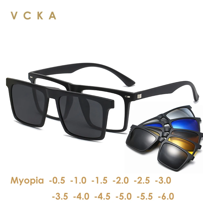 VCKA Myopia Polarized Clip-On Sunglasses