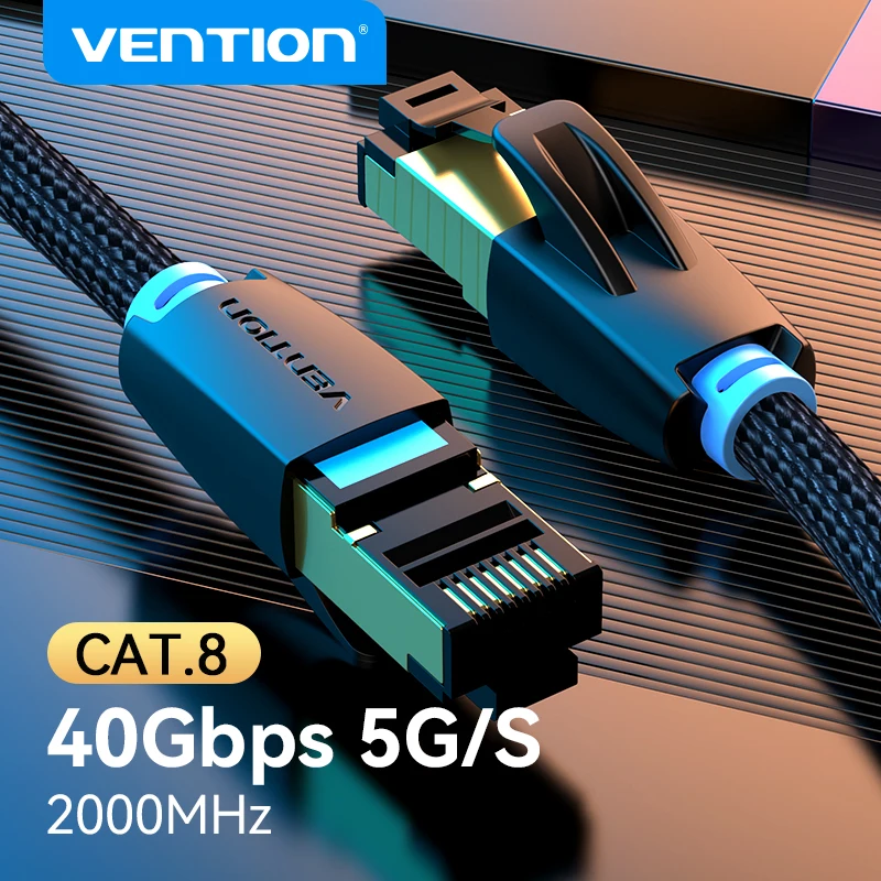 Vention كابل إيثرنت CAT8 عالي السرعة