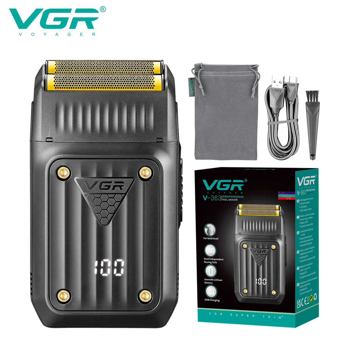 ماكينة حلاقة كهربائية VGR 363 للرجال