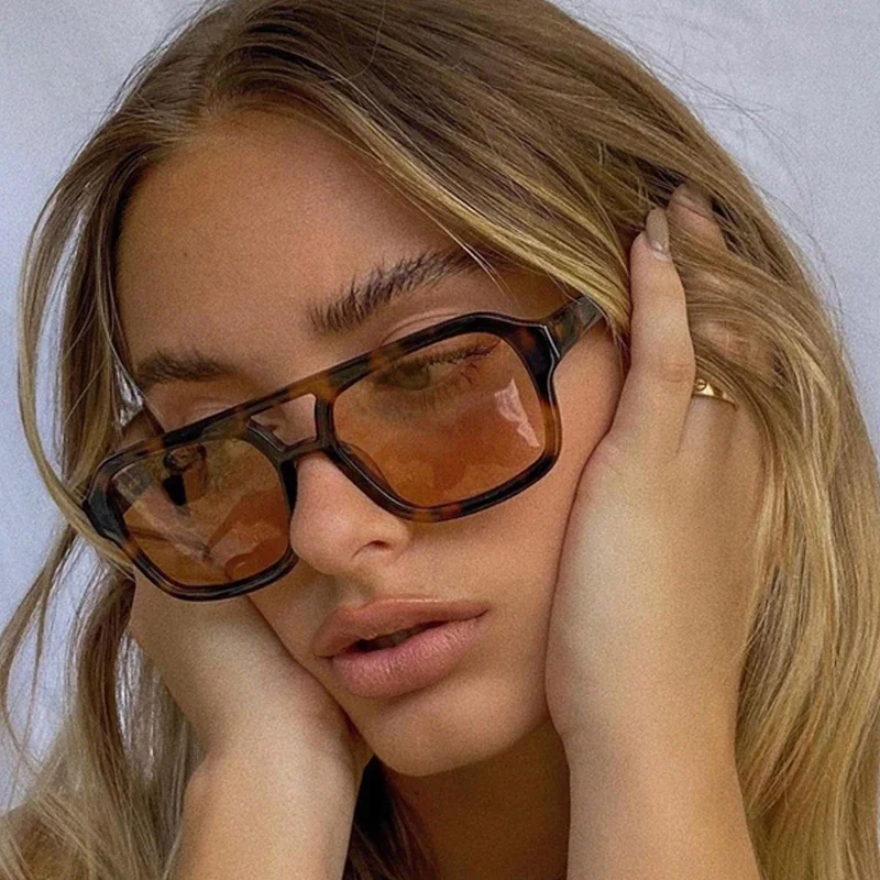 Vintage Square Sunglasses for Women