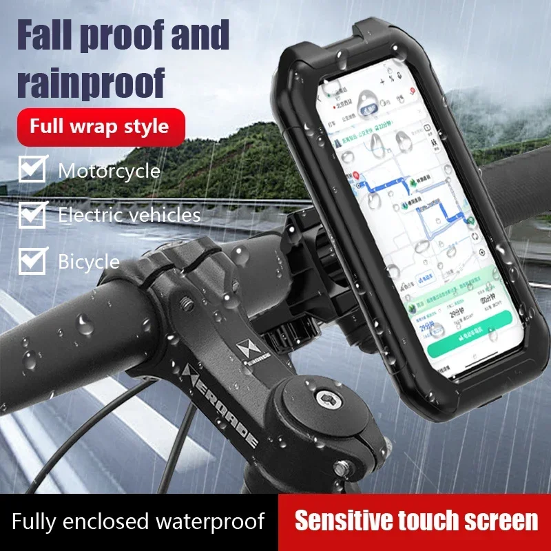 Waterproof Motorcycle Phone Holder with GPS