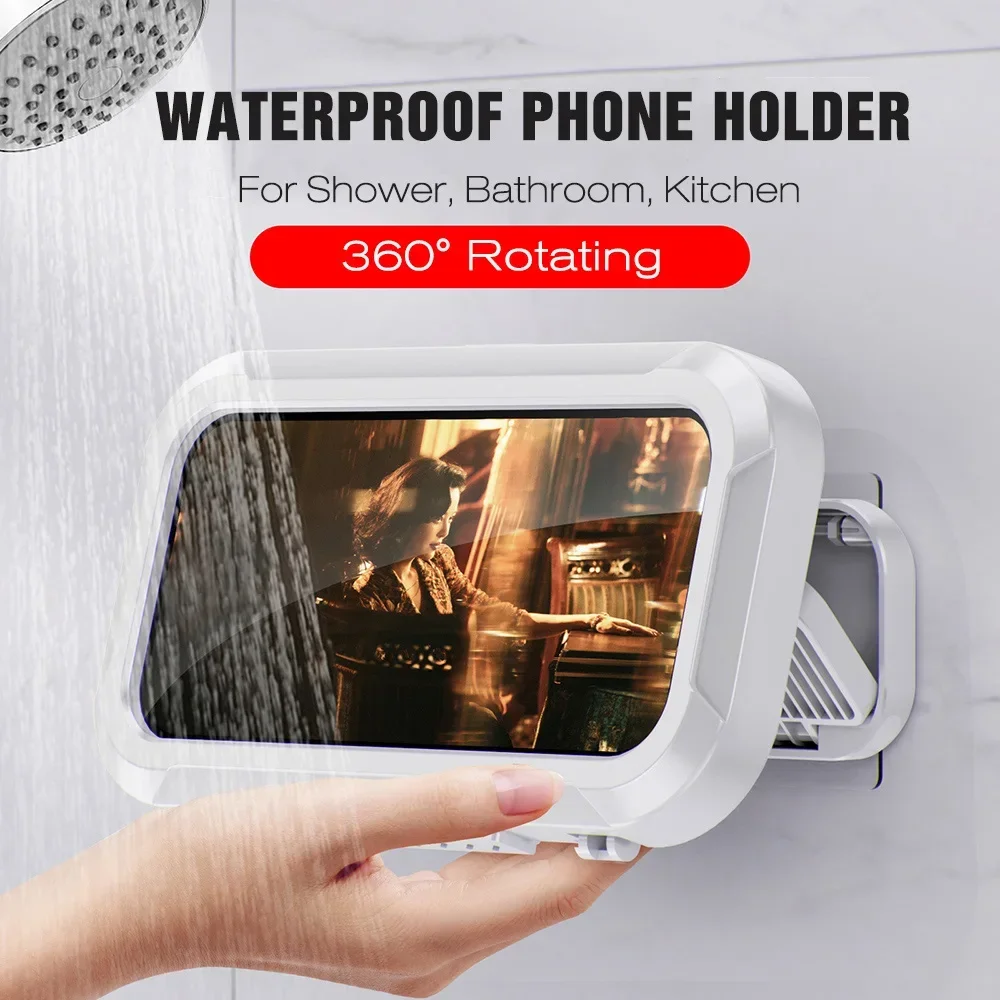 Adjustable Waterproof Shower Phone Holder