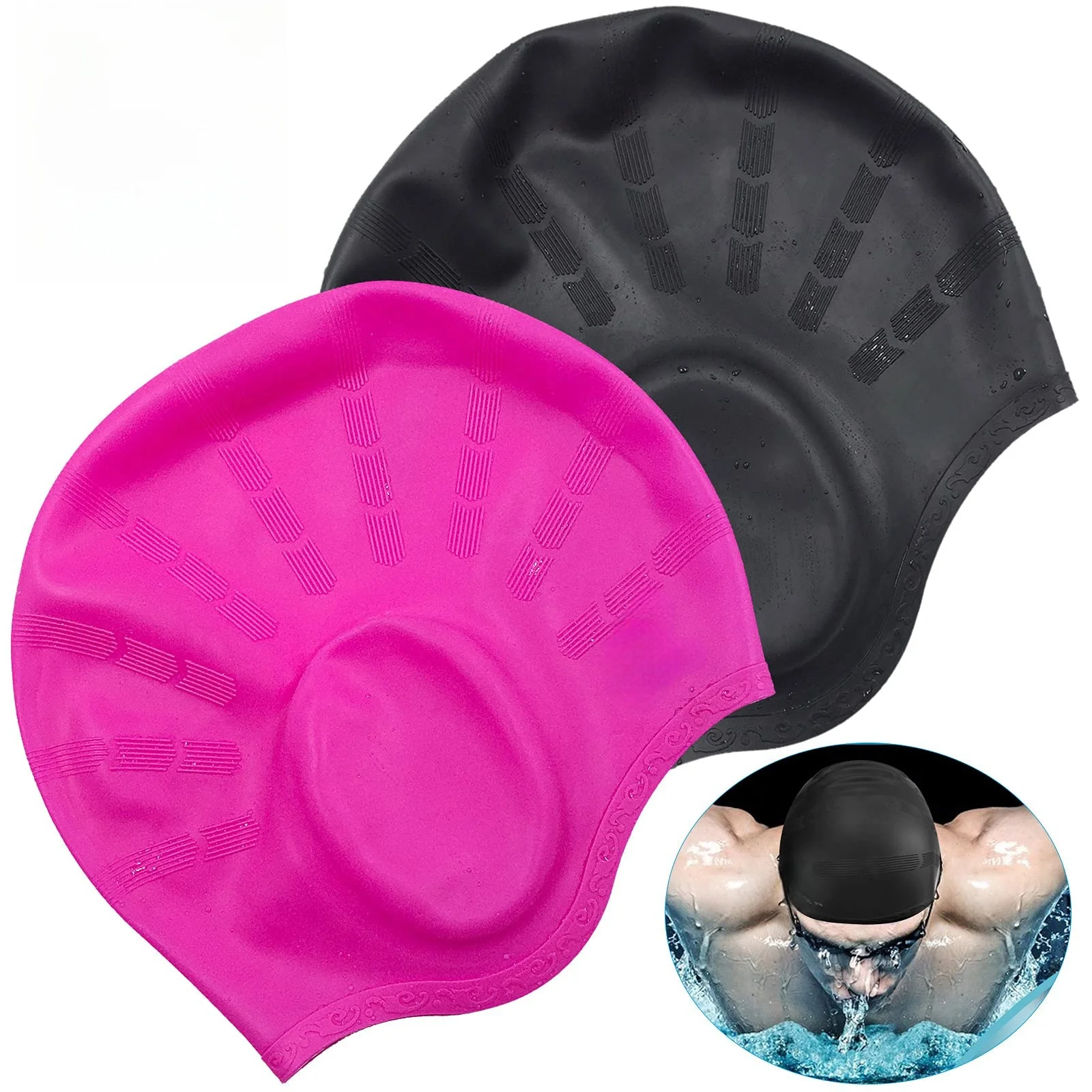 High Elasticity Waterproof Swimming Cap