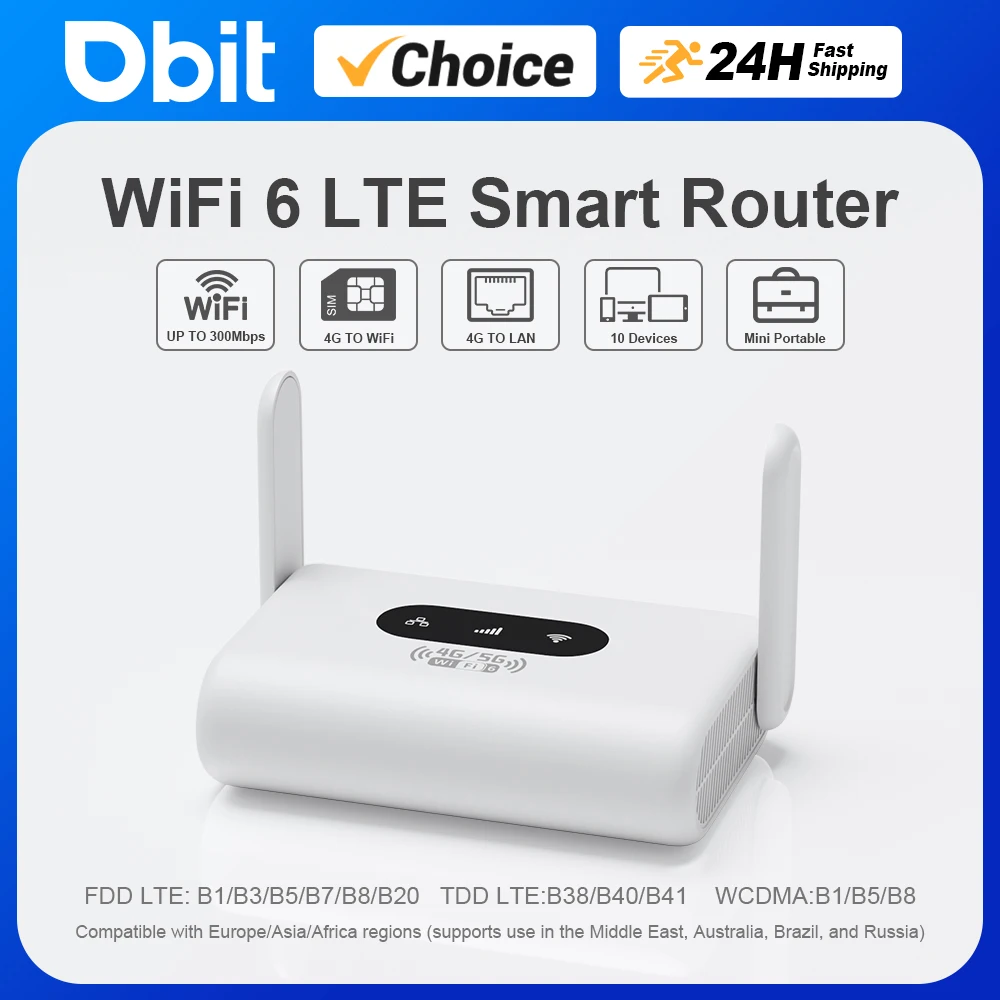 موجه WiFi6 4G LTE محمول بسرعات عالية