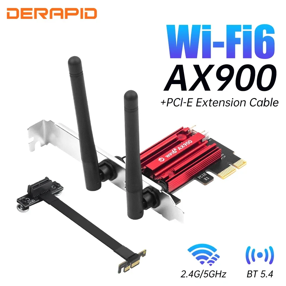 بطاقة شبكة WiFi 6 PCIe ثنائي النطاق