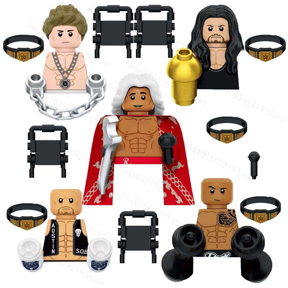 شخصيات نجوم المصارعة WWE للعب والبناء