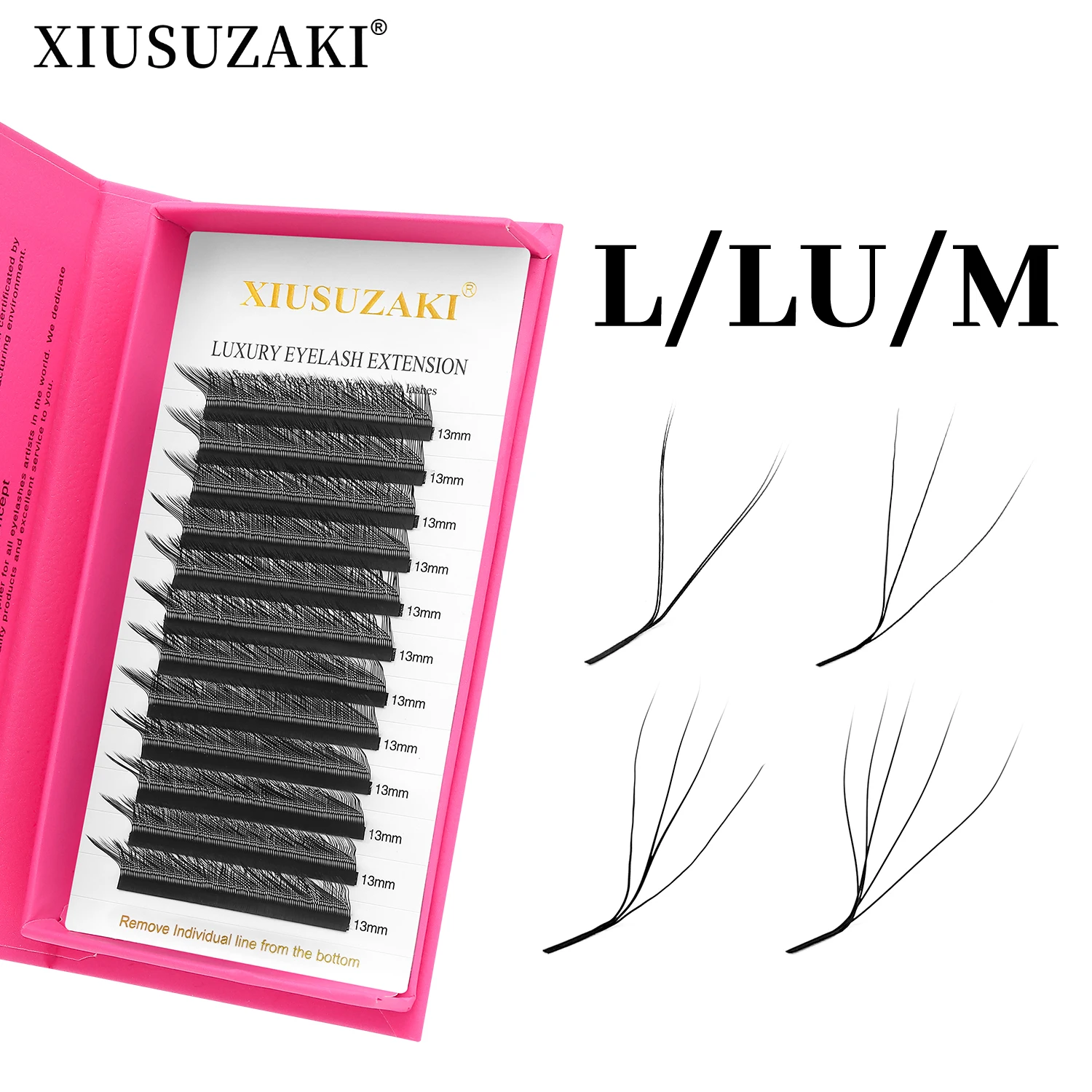 ملحقات الرموش الطبيعية XIUSUZAKI