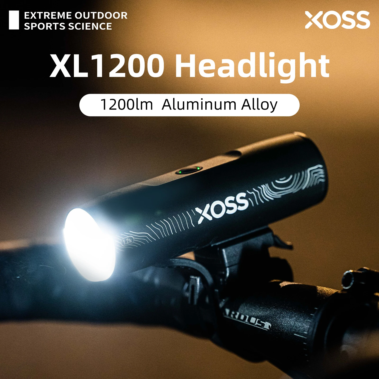 مصباح إضاءة دراجة XOSS XL1200
