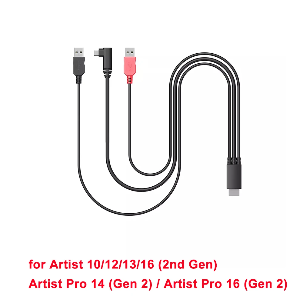 XPPen 3 in 1 Cable for Artist Pro