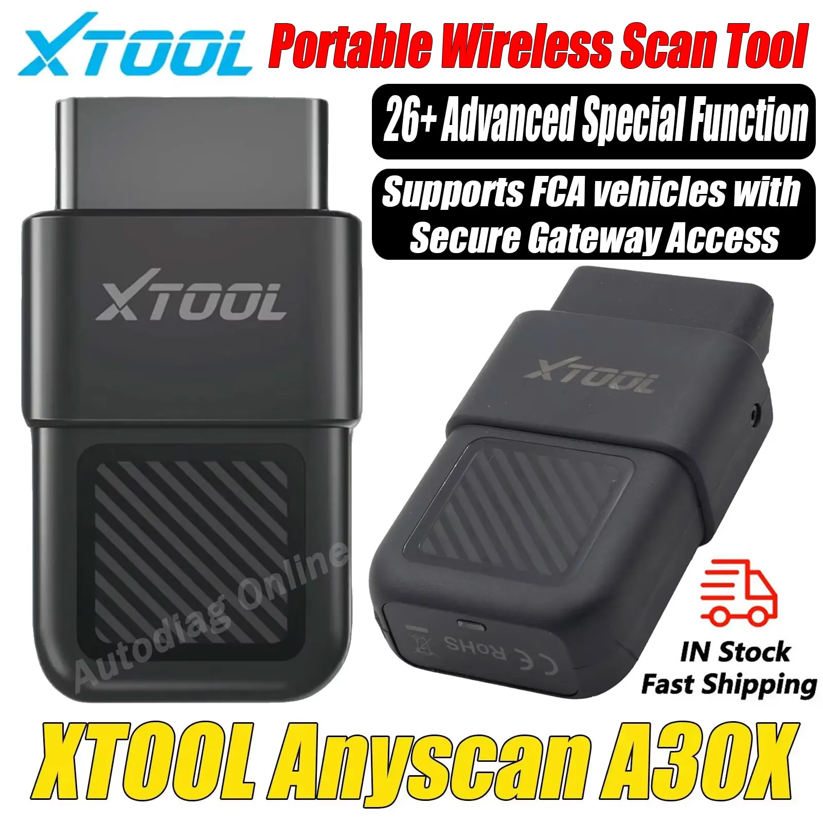جهاز تشخيص السيارات XTOOL A30X