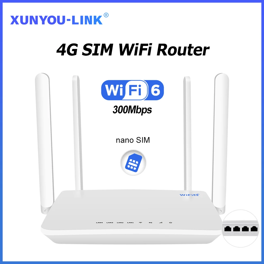 موزع إنترنت واي فاي 4G مع سرعة 300Mbps