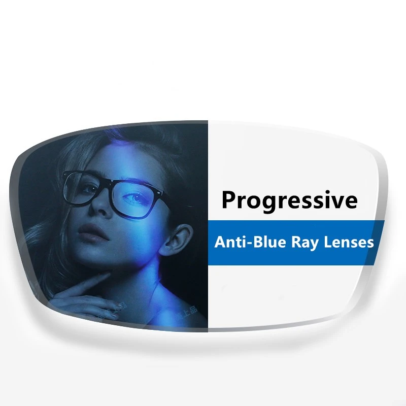 Progressive Multifocal Lenses with Anti-Blue Light