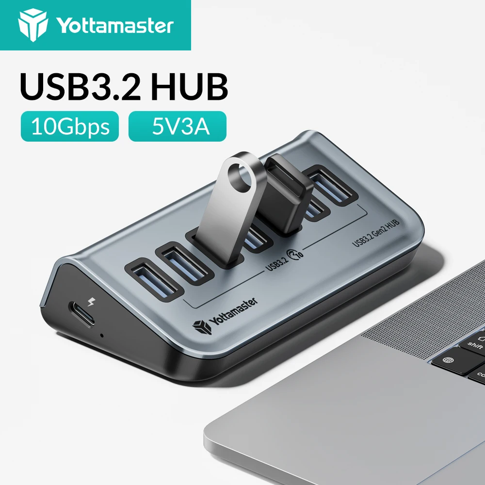 محور Yottamaster USB-C 7 منافذ