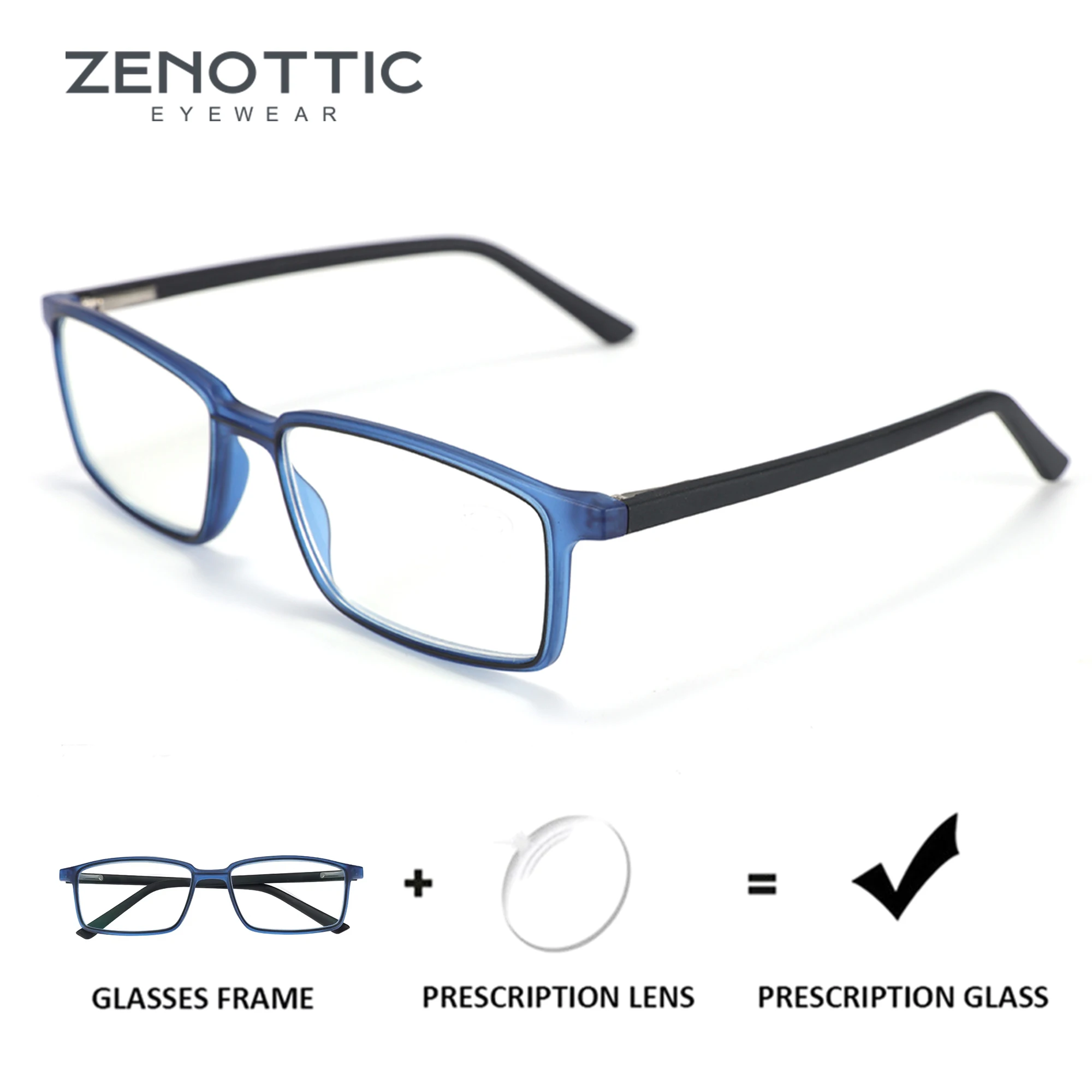 ZENOTTIC Fashion Prescription Glasses for Men and Women