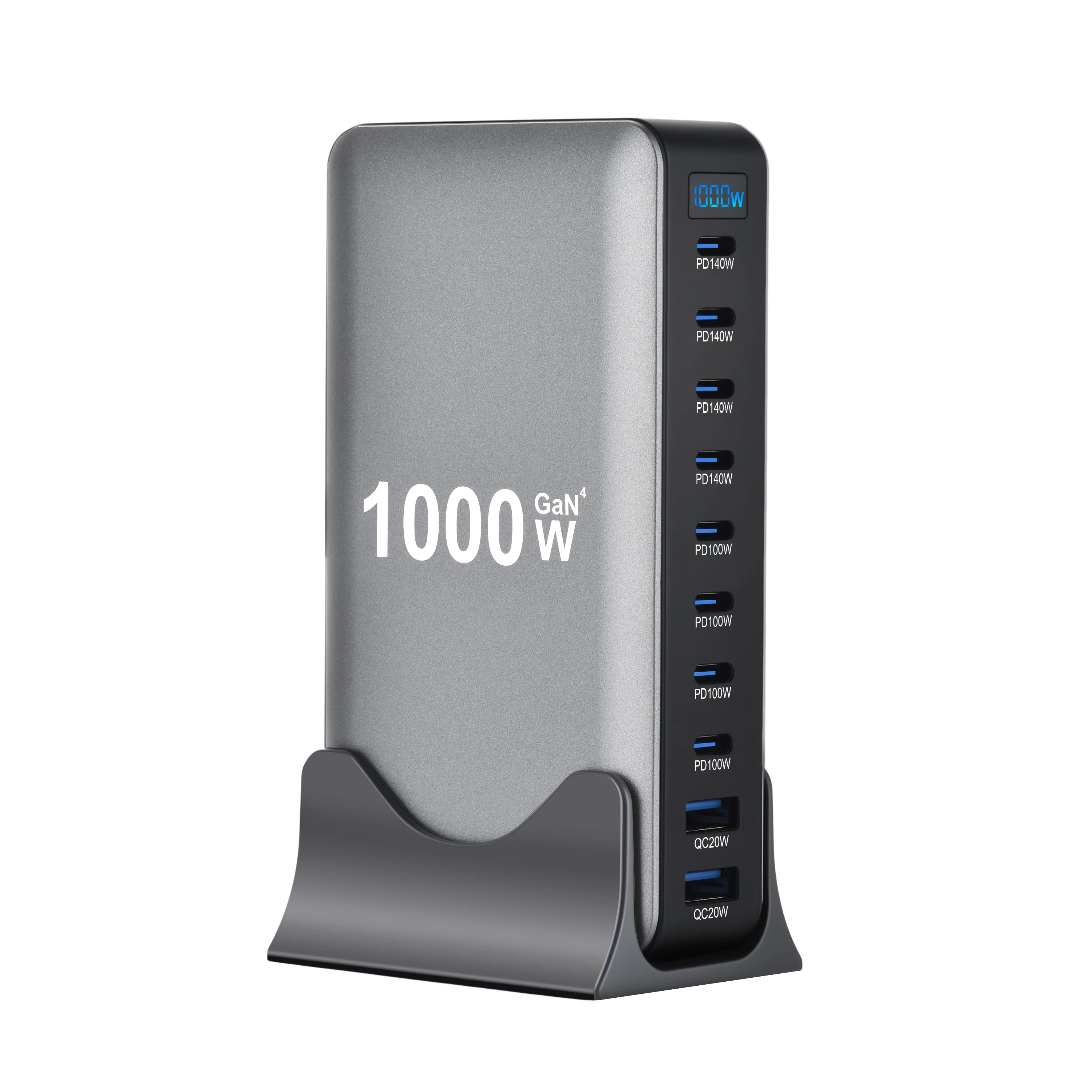 1000W 10-Port GaN Desktop Adapter